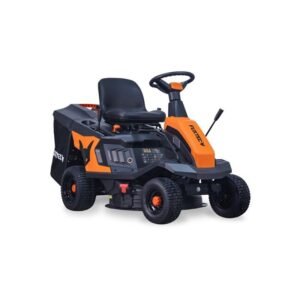 Fuxtec – Tondeuse autoportée FXRMR66 – Tracteur tondeuse 6 CV – Largeur de coupe 66 cm – Bac de ramassage 150 L – Démarrage eStart - BAC 150 L